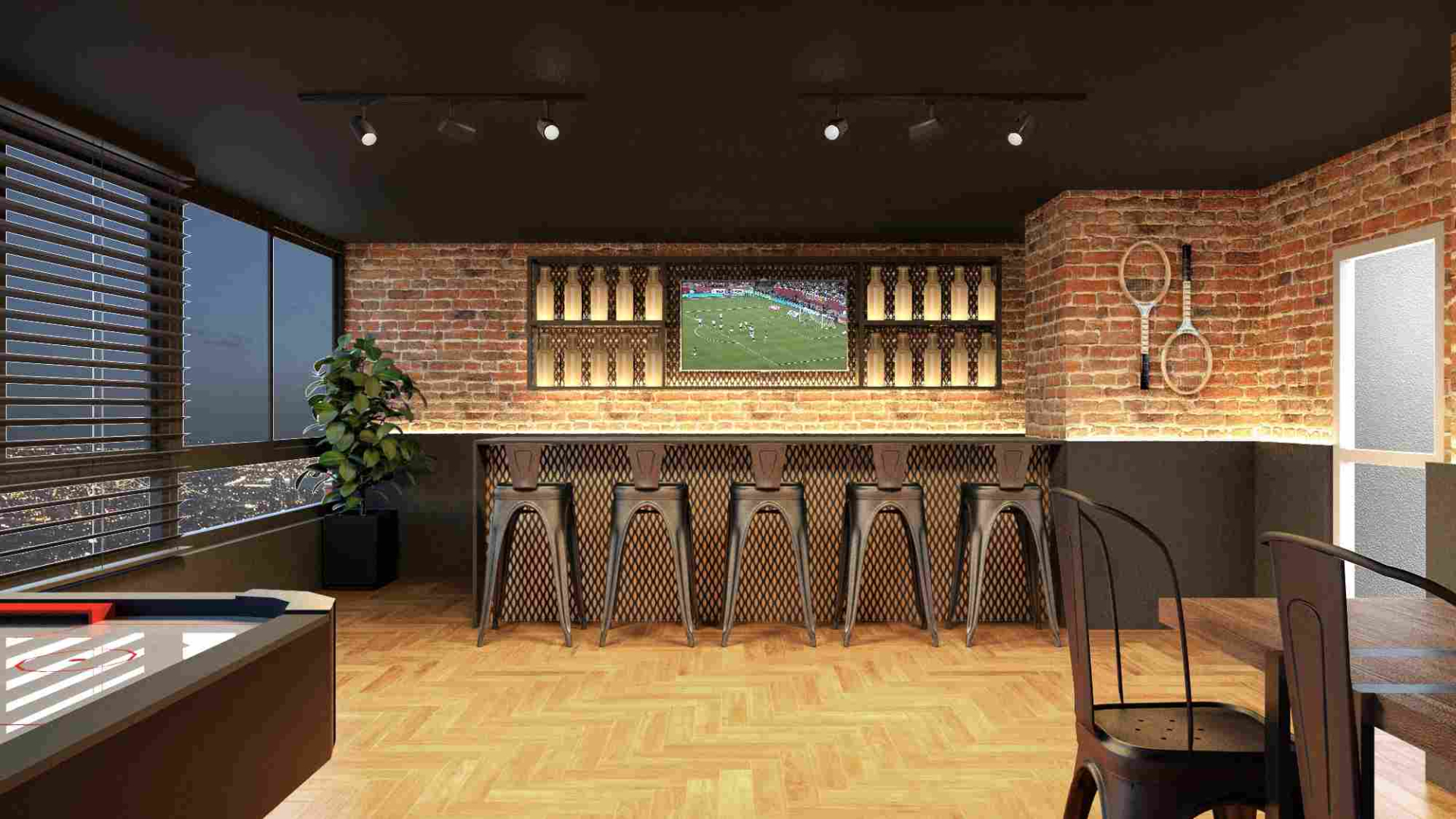 Sport bar del edificio